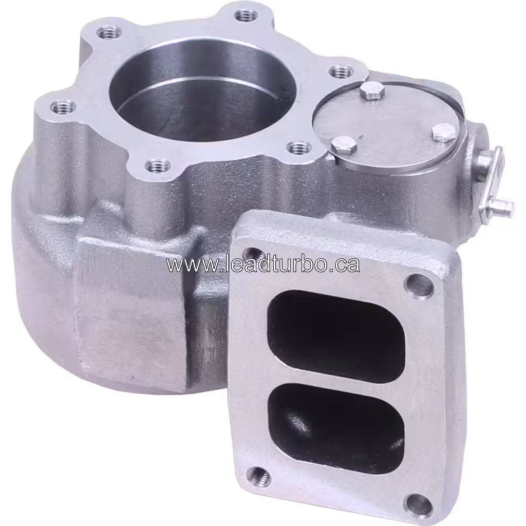 Carcaça de turbina de metal fundido HX50W com entrada circular usinada