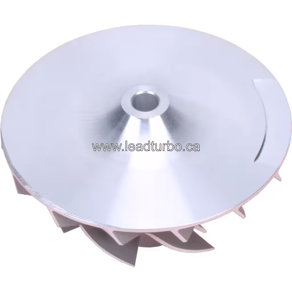 Vista replacement do compressor wheel 166384 mostrando simetria radial das lâminas