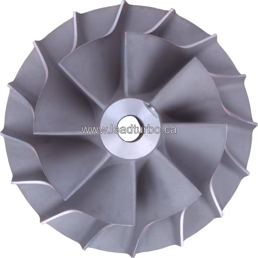 Aluminum compressor wheel for turbo core
