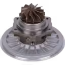 Vista inferior del core RHG8V mostrando la rueda de turbina oscura y la carcasa central