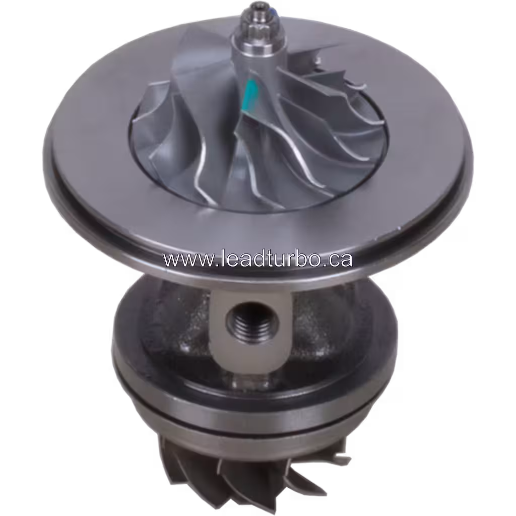 Vista lateral del core turbo FOR 318279 con referencias OEM