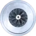 Vue avant du core de turbocompresseur 6505-67-5910 KTR110L-F84PW pour Komatsu SAA12V140E-3A