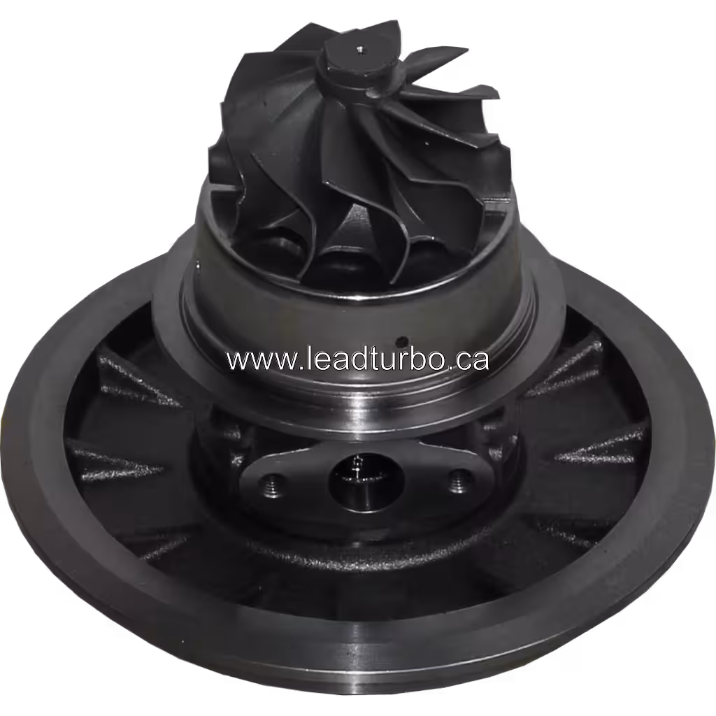 Core de Turbocompresseur GTA4294 pour Detroit Diesel Series 60 (Ref 714789-5001) bottom 45 degree view