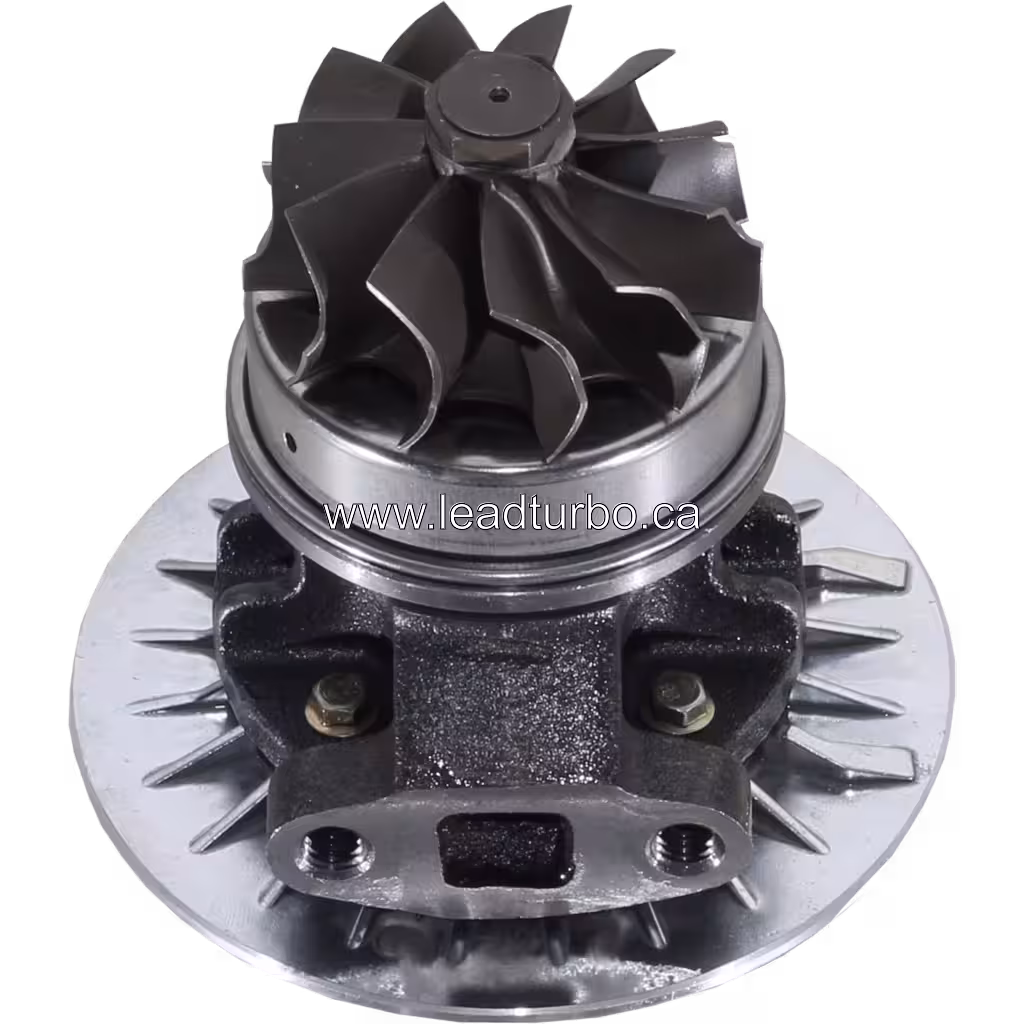 Core de Turbocompressor TO4B65 408077-0104 para CAT 926E 3204 bottom 45 degree view