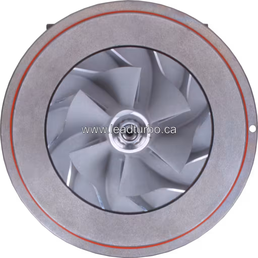 Componente interno de turbocompressor industrial
