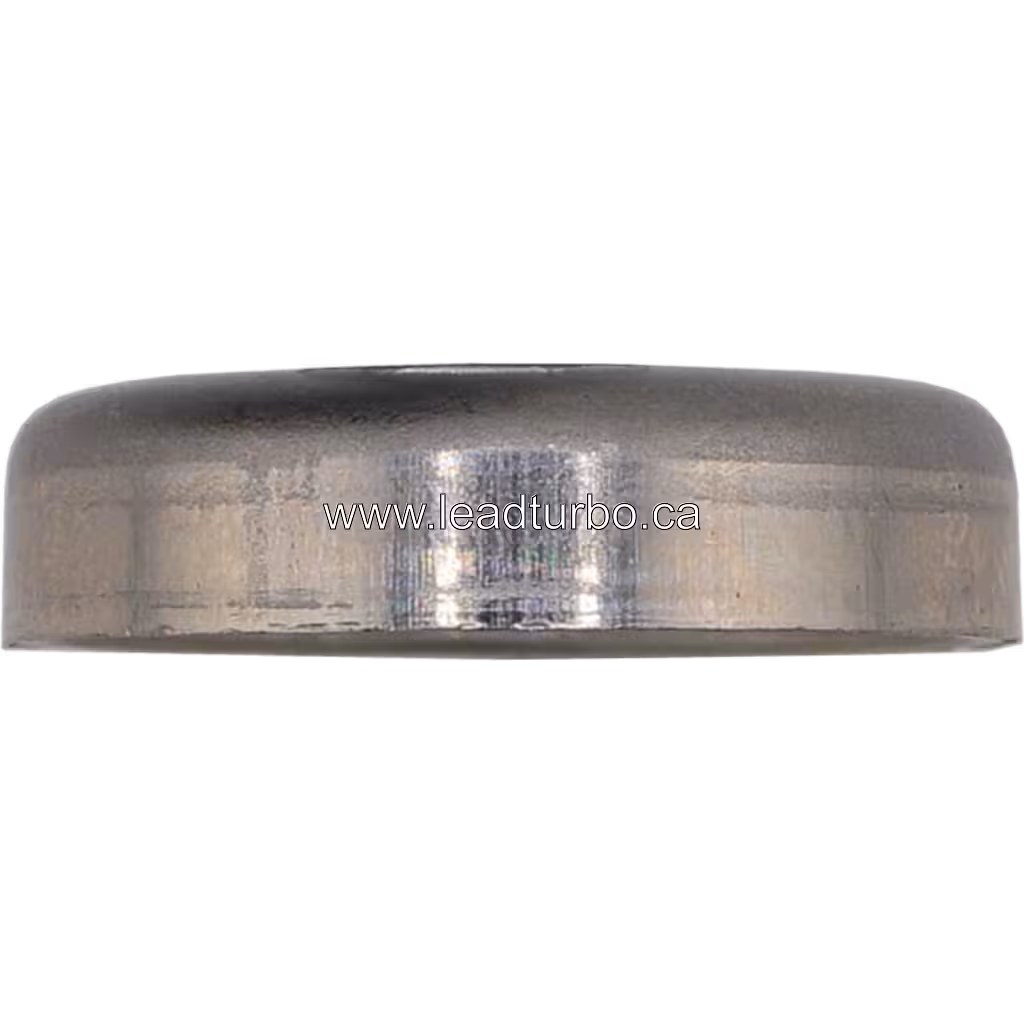 Side profile of a grey metal ring for J96 turbo oil seal plate