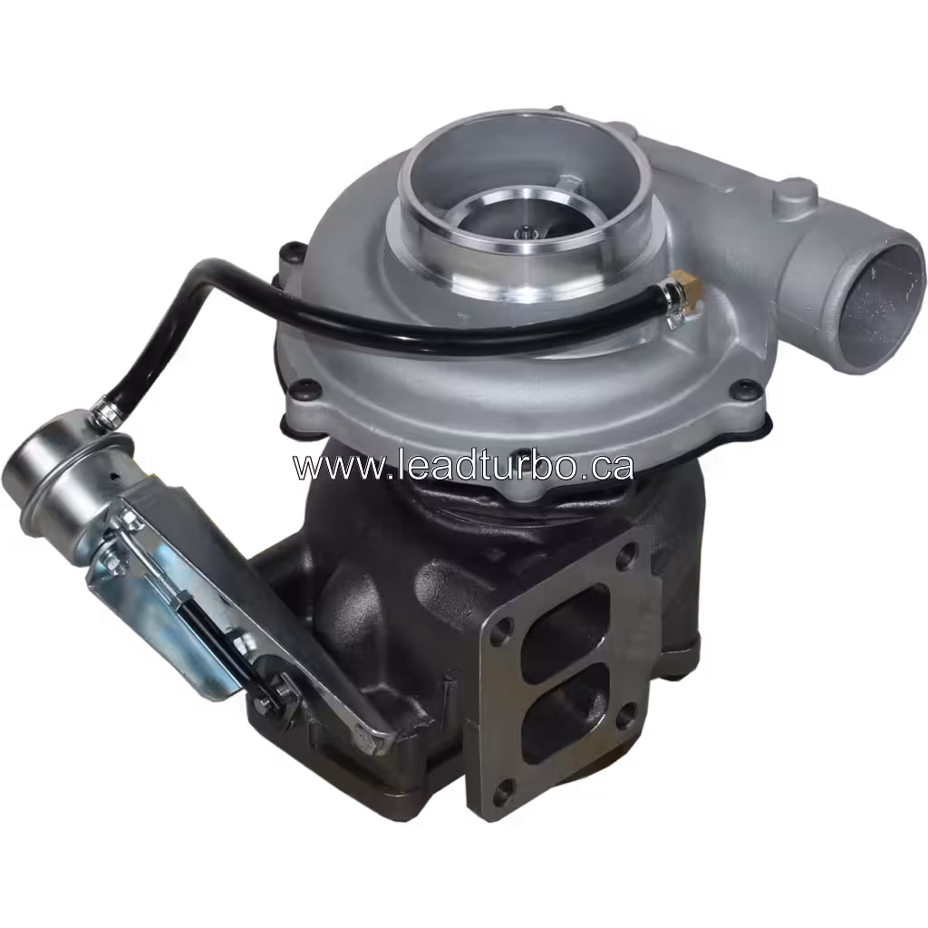Front view of JM0013 turbocharger assembly