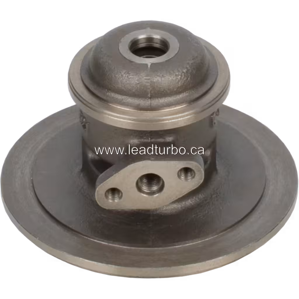 Obudowa łożiskowa turbosprężarki HX35W 3592766 BH do Cummins bottom 45 degree view