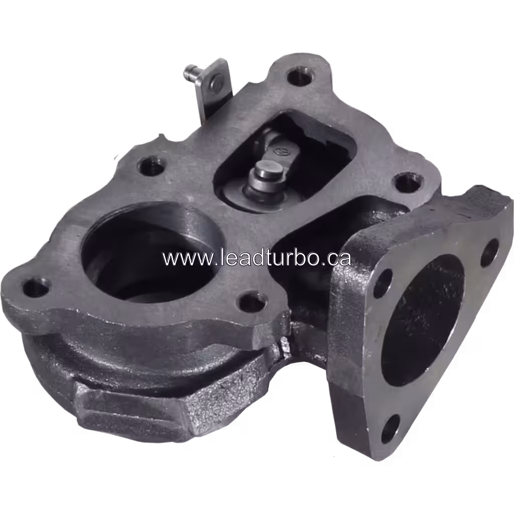 Obudowa turbiny 49377-15530 TD04 do Mitsubishi 4D56 bottom 45 degree view