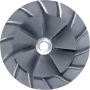 Detalhe da roda compressora turbo J96 reposição