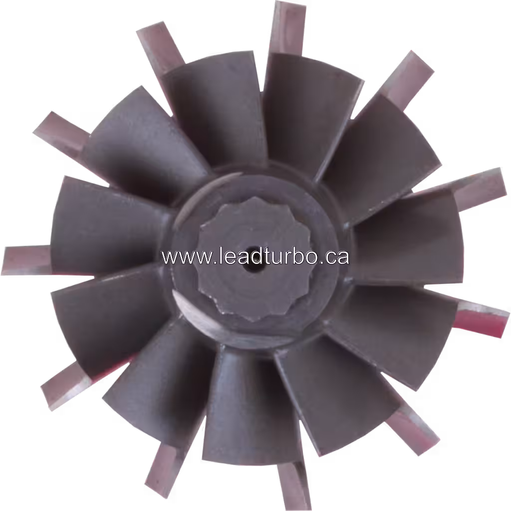 Roue de turbine 3539805-11 pour turbocompresseur J96 top view