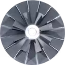 Repuesto rueda compresora KTR130-9F vista frontal