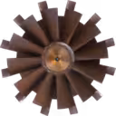 Rueda de turbina TD07S-25A 13 vista lateral