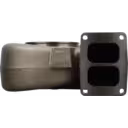 Turbine Housing 3522923 HC5A vista frontal