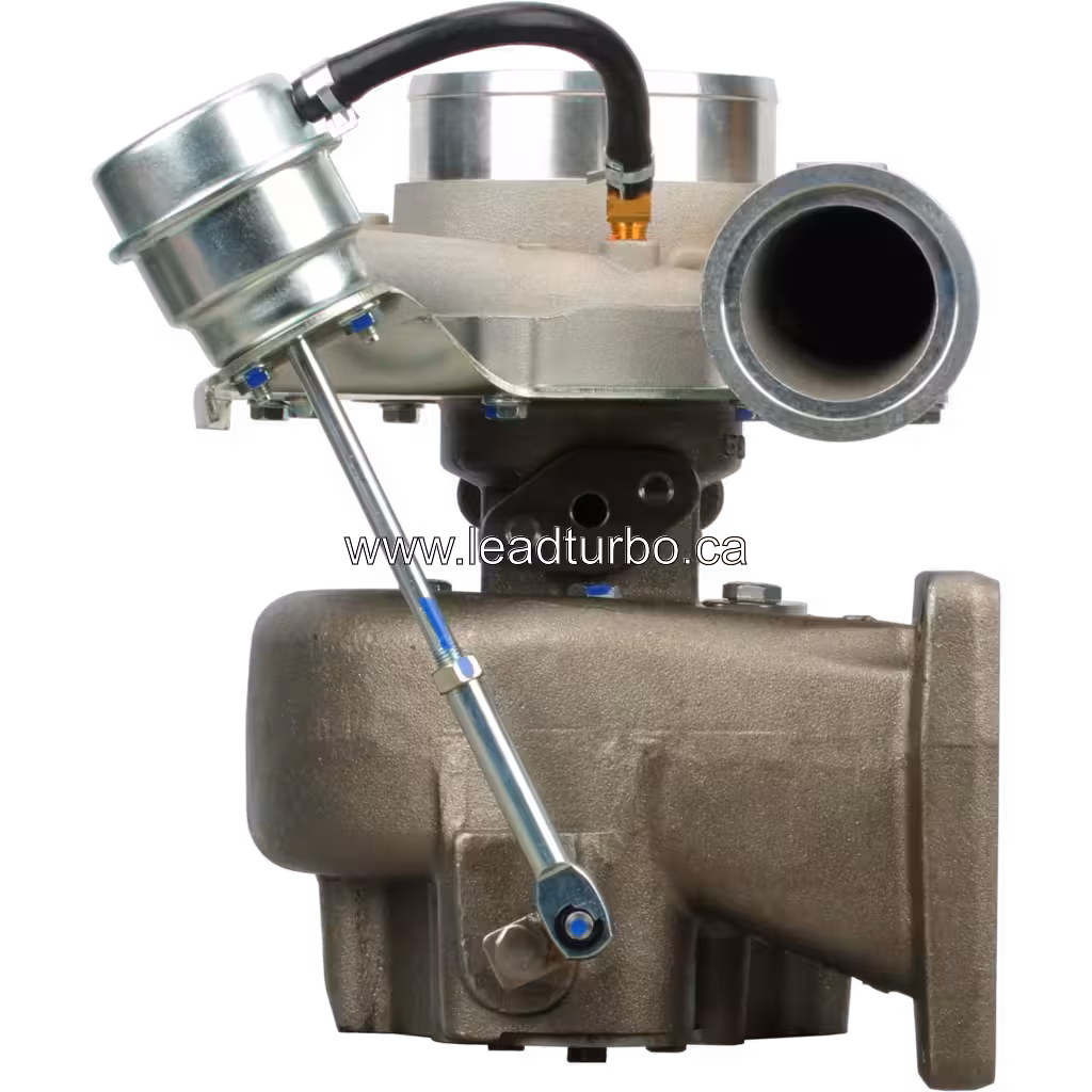 Turbo HX50W 3596693 com visor da turbina e atuador dourado