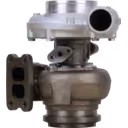 Turbocharger 167303 S2ESL-113 vista frontal con flange de turbina de dos puertos