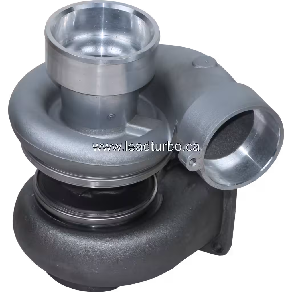 Vista lateral del turbocompresor para maquinaria D6G