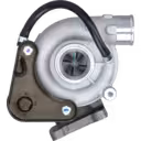 Detalle del alojamiento del turbocompresor Toyota 2L-T