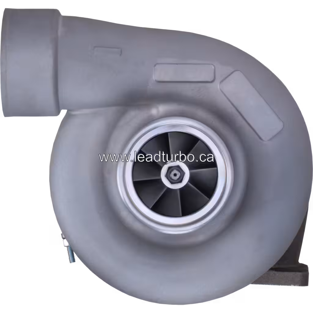 Turbocompresseur 6505-52-5540 KTR110G-K75B vue avant avec carter supérieur argenté