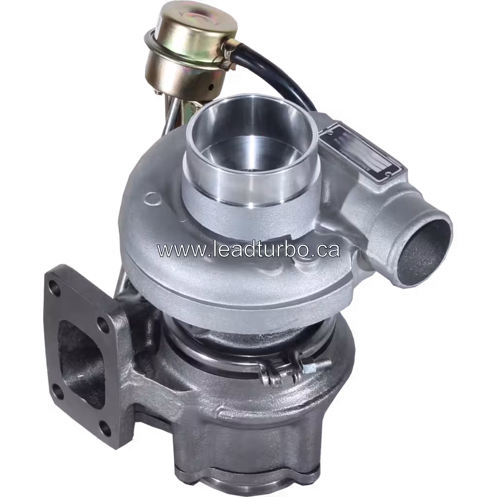 Vue latérale du turbocompresseur industriel pour moteurs 4BTA