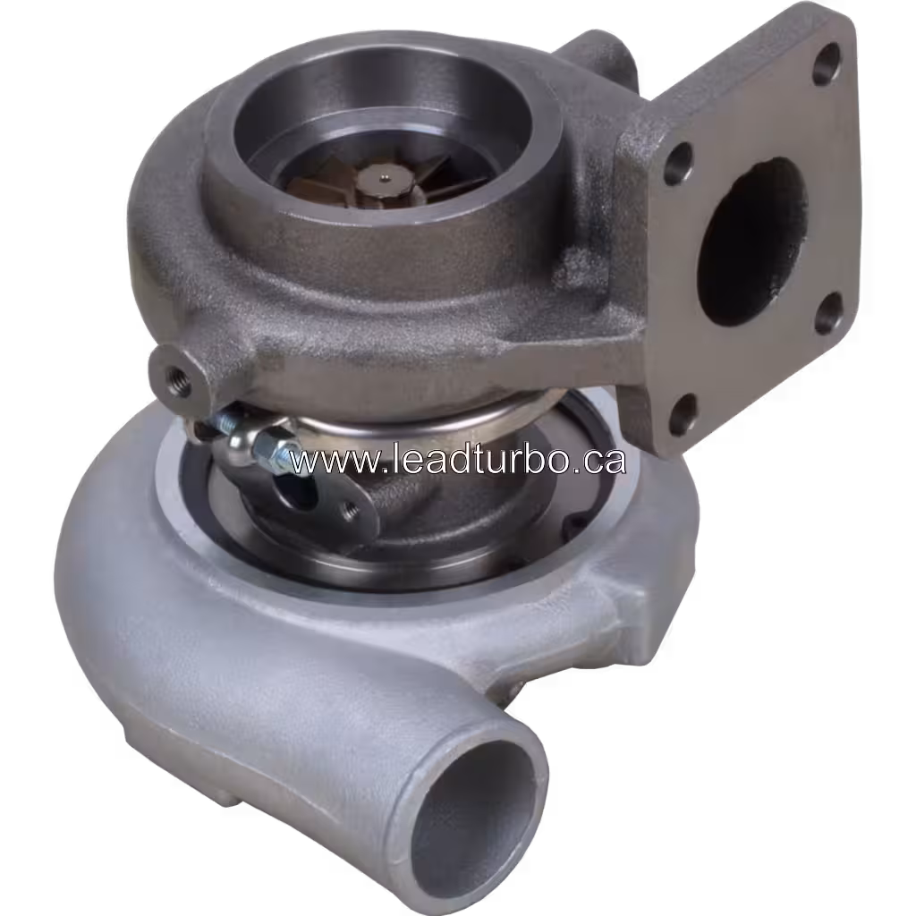 Turbosprężarka 49179-00230 TD06 zamiennik do silnika Mitsubishi 4D31T bottom 45 degree view