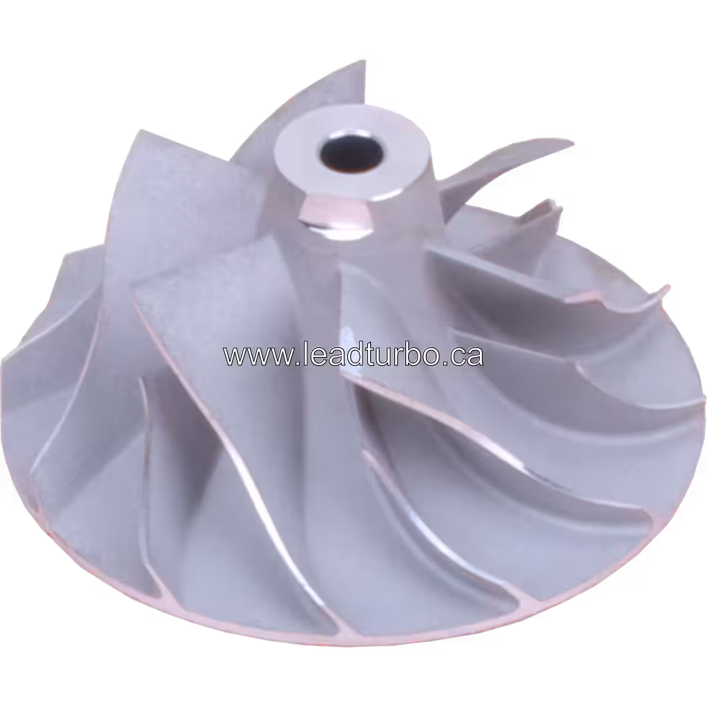 14411-EB300 CW Roue de compresseur 14411-EB300 CW pour Turbo GTA2056LV Nissan Pathfinder 2.5 DI 45 degree view