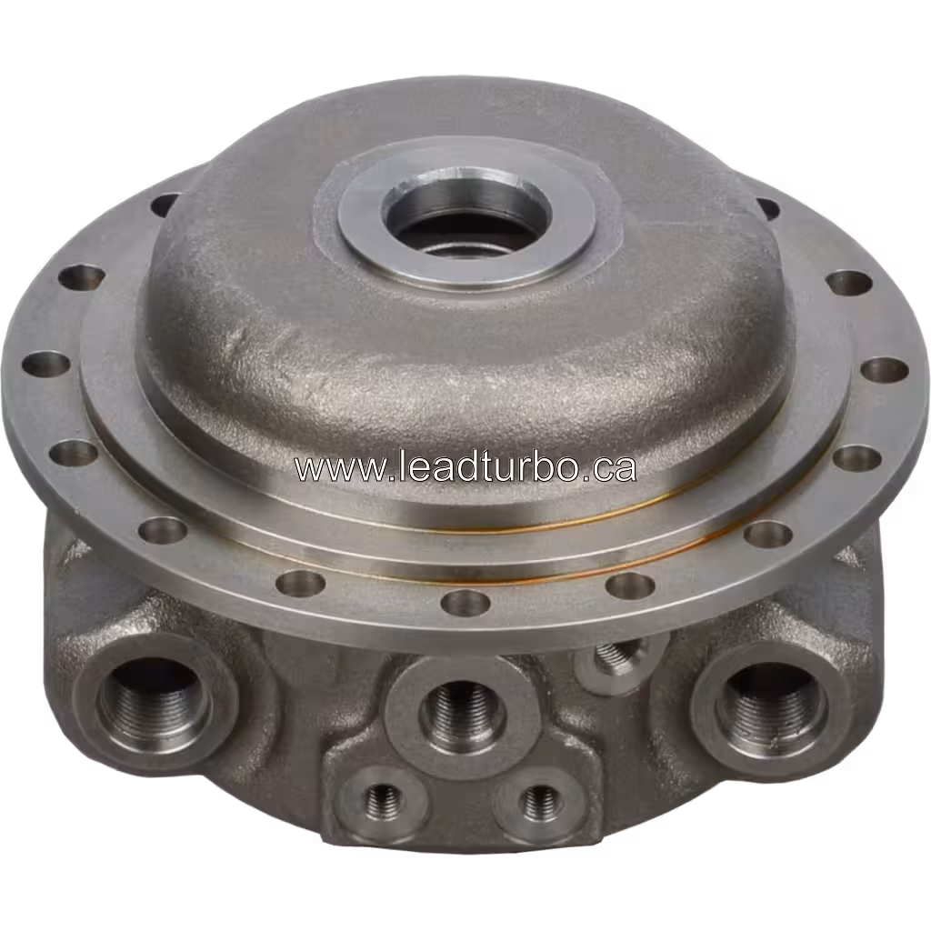 2838541 BH HX83 Bearing Housing for Cummins QSK38 Turbocharger bottom 45 degree view