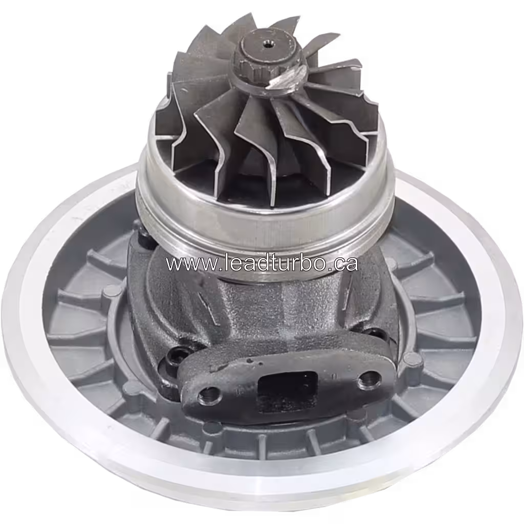 3504256 H1C Turbocharger Core for Ford Dover 2728 bottom 45 degree view