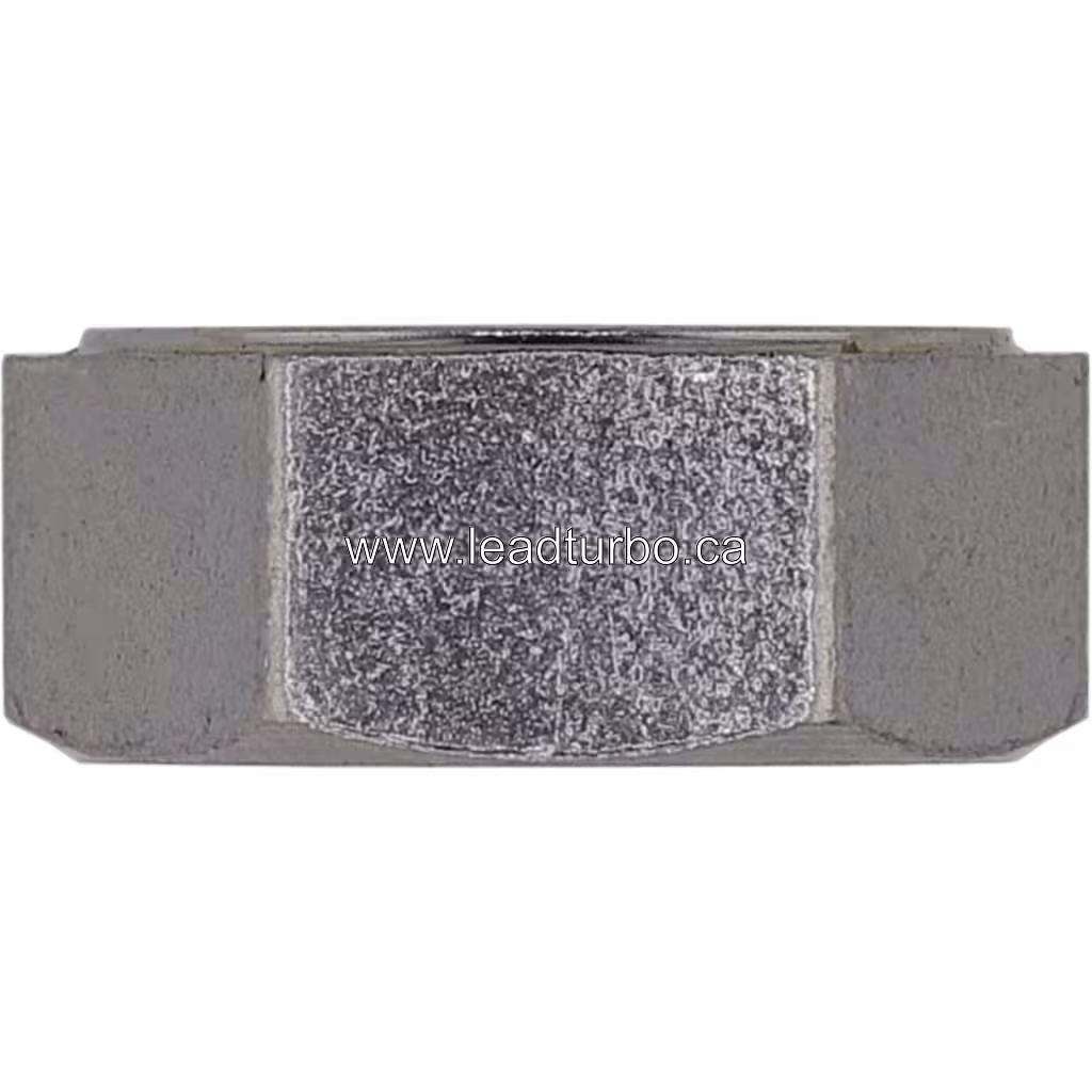 Shaft Nut 3519535 для HX80: гексагональна гайка з внутрішнім різьбленням, сріблястий металевий відтінок, вид спереду