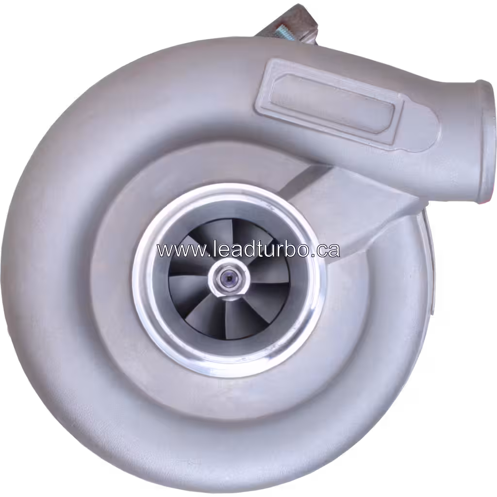 3530714 H1C Turbolader für Cummins 6BT, Frontansicht mit Kompressor