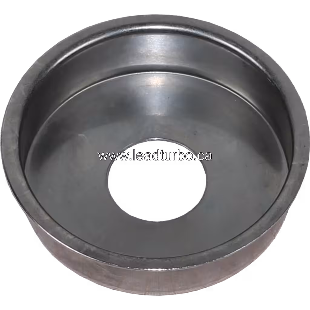 49188-01813 HS Heat Shield TD08H Turbocharger (Isuzu 6WF1-CT / Hino) bottom 45 degree view