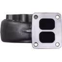 Корпус турбіни 53311016519 для MAN D2876LF12, сірий литий метал, прямокутний фланець з двома овальними отворами