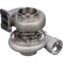 6505-52-5540 turbocharger bottom view showing base flange and outlet port
