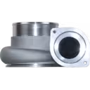 712301-0001 J96 turbocharger compressor housing front view
