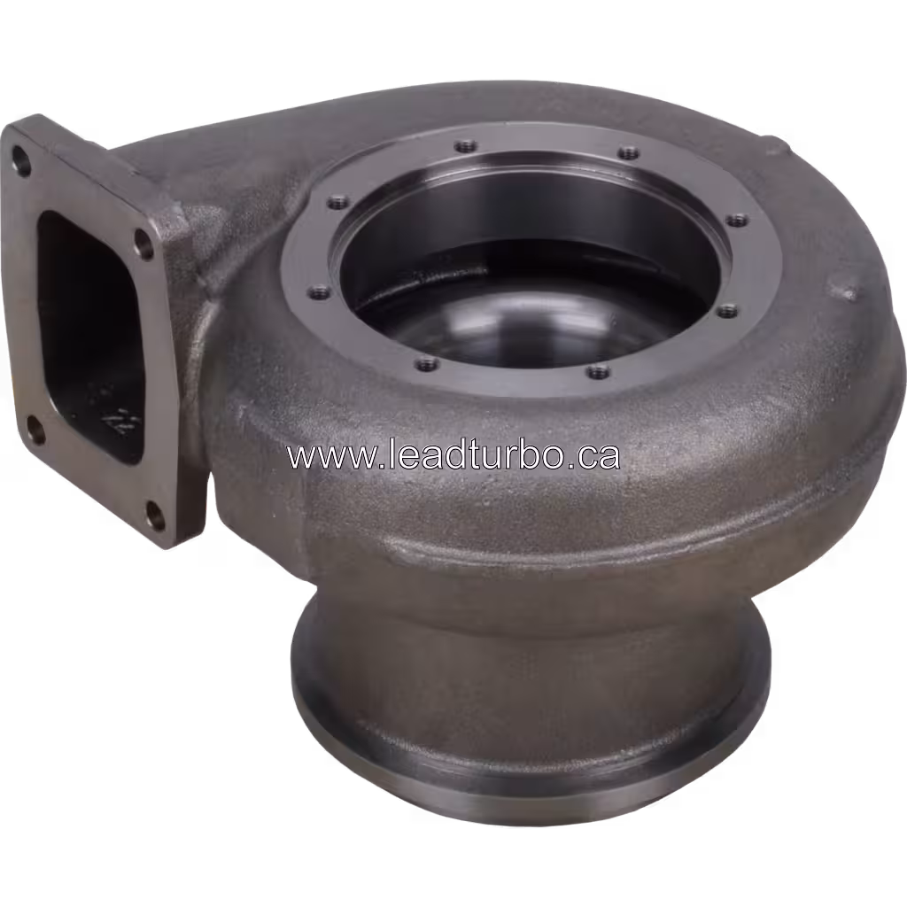 Carcaça Turbina HX83 3592986-CAST-1 para Cummins QSKV60 bottom 45 degree view