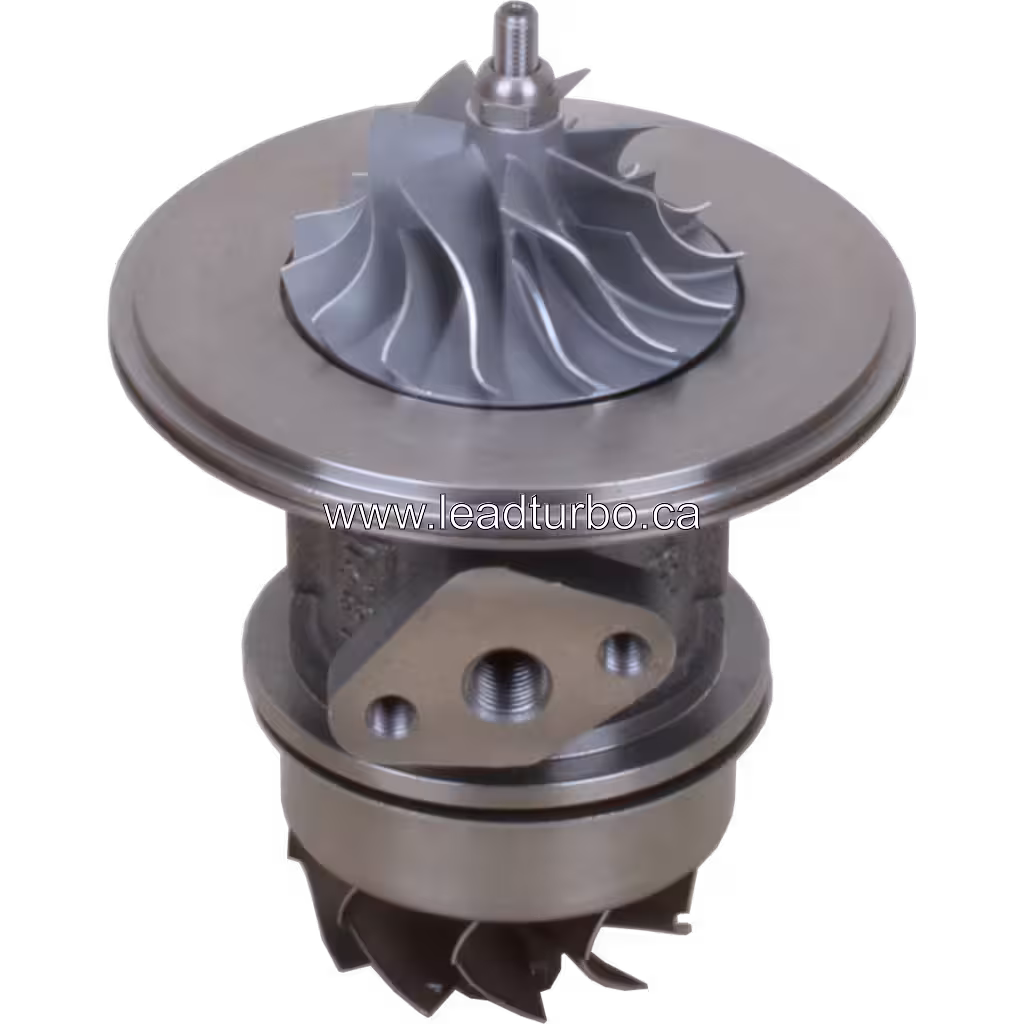 Vista replacement do core FOR 177258 mostrando flanges de montagem e parafusos roscados