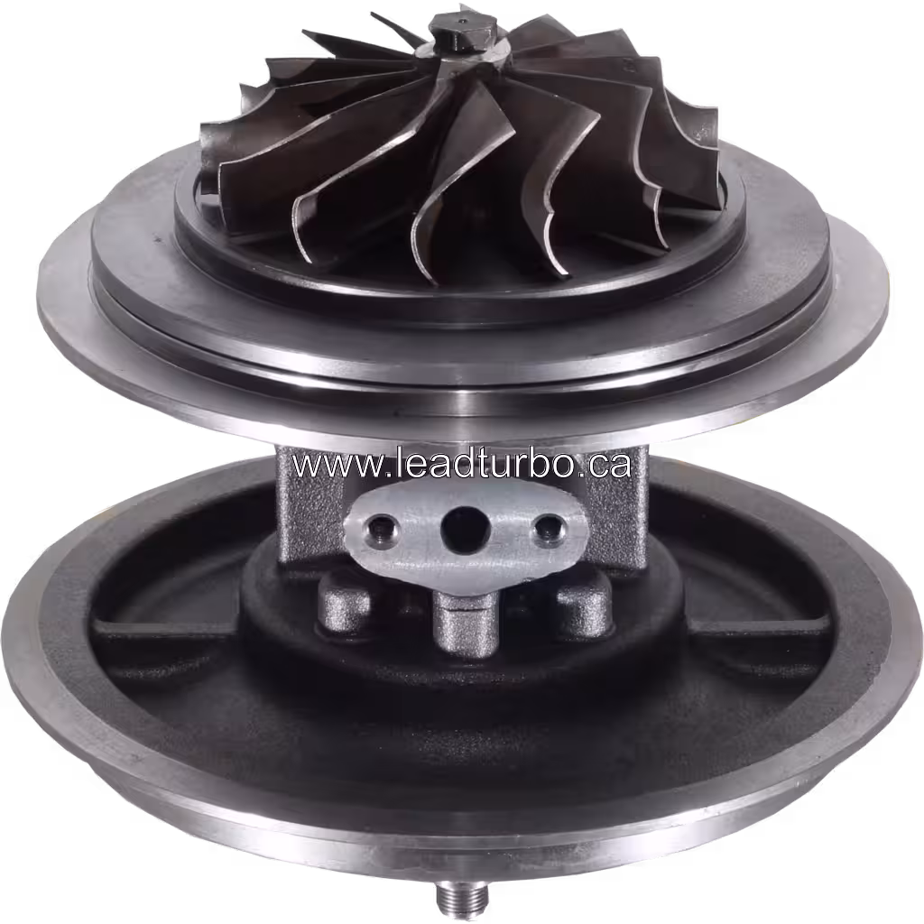 Core турбокомпресора 6502-13-2100 KTR130-11F для KOMATSU D355A-3 bottom 45 degree view