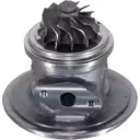 Vista inferior a 45 graus do core FOR 8971760801 com roda da turbina e flange de montagem