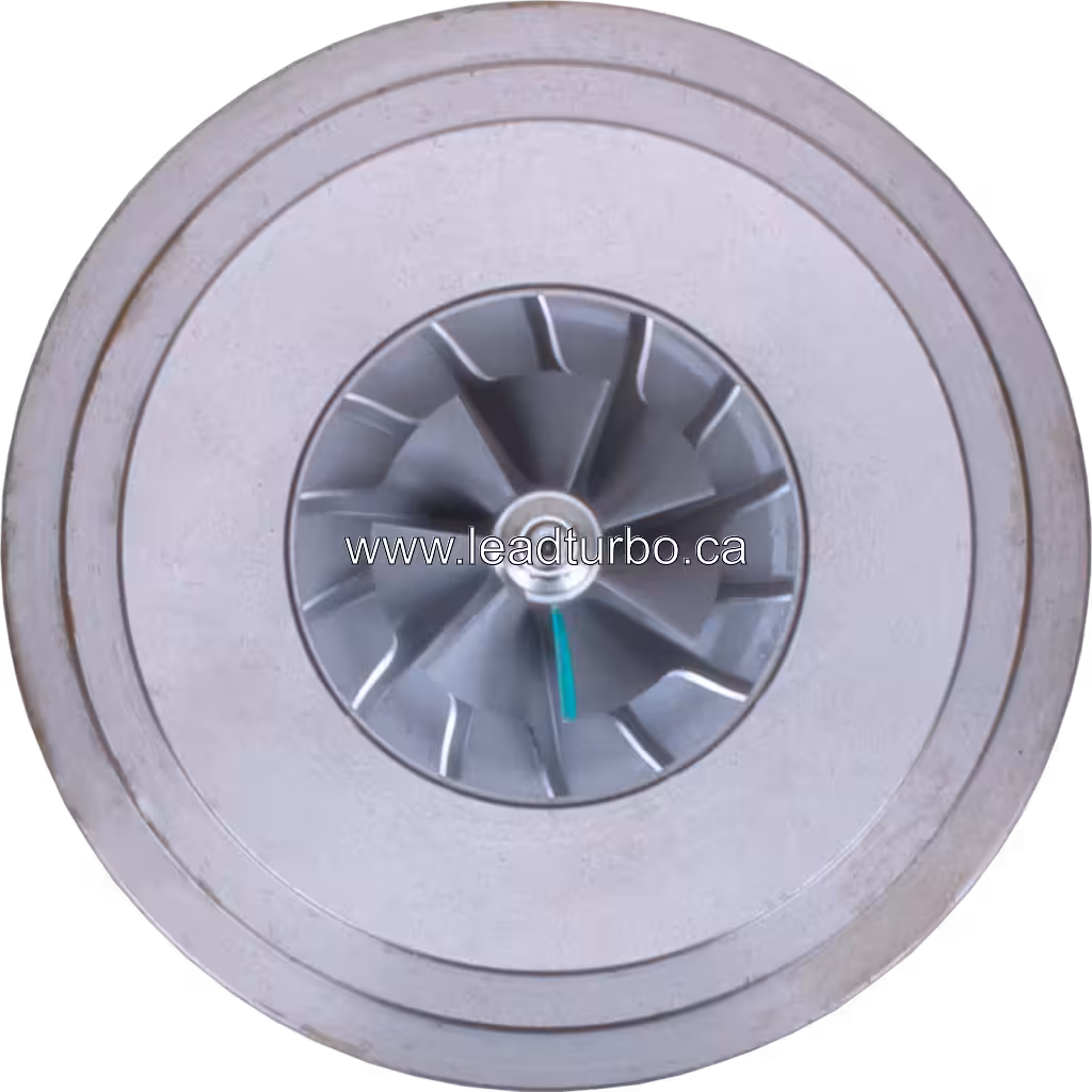 Core turbosprężarki FOR 04299152 B1G-2471NRAKB widok z przodu z turbiną i sprężarką