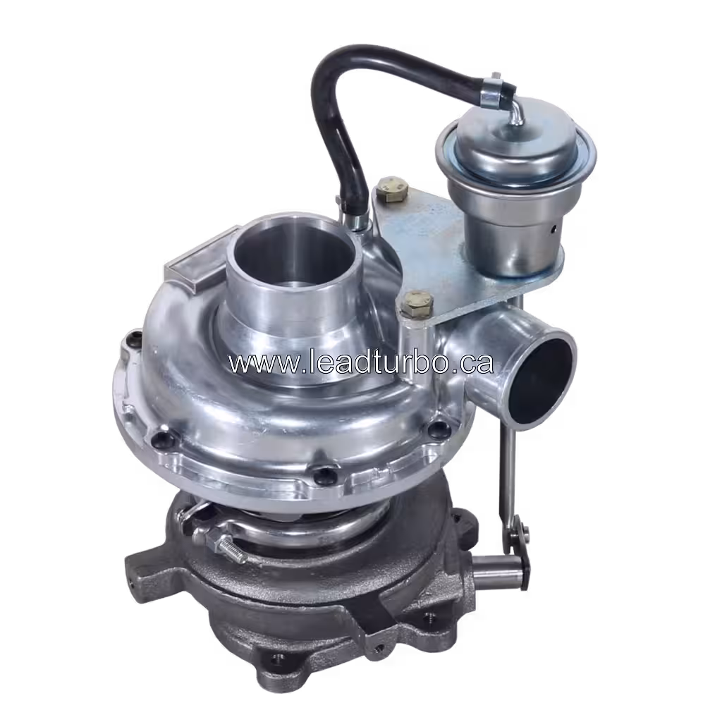 Турбокомпресор LeadTurbo для двигуна Isuzu 4HE1, задній вигляд