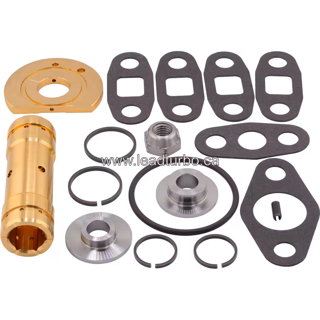Kit de reparo de turbina 6502-51-0150 com componentes dourados e prateados