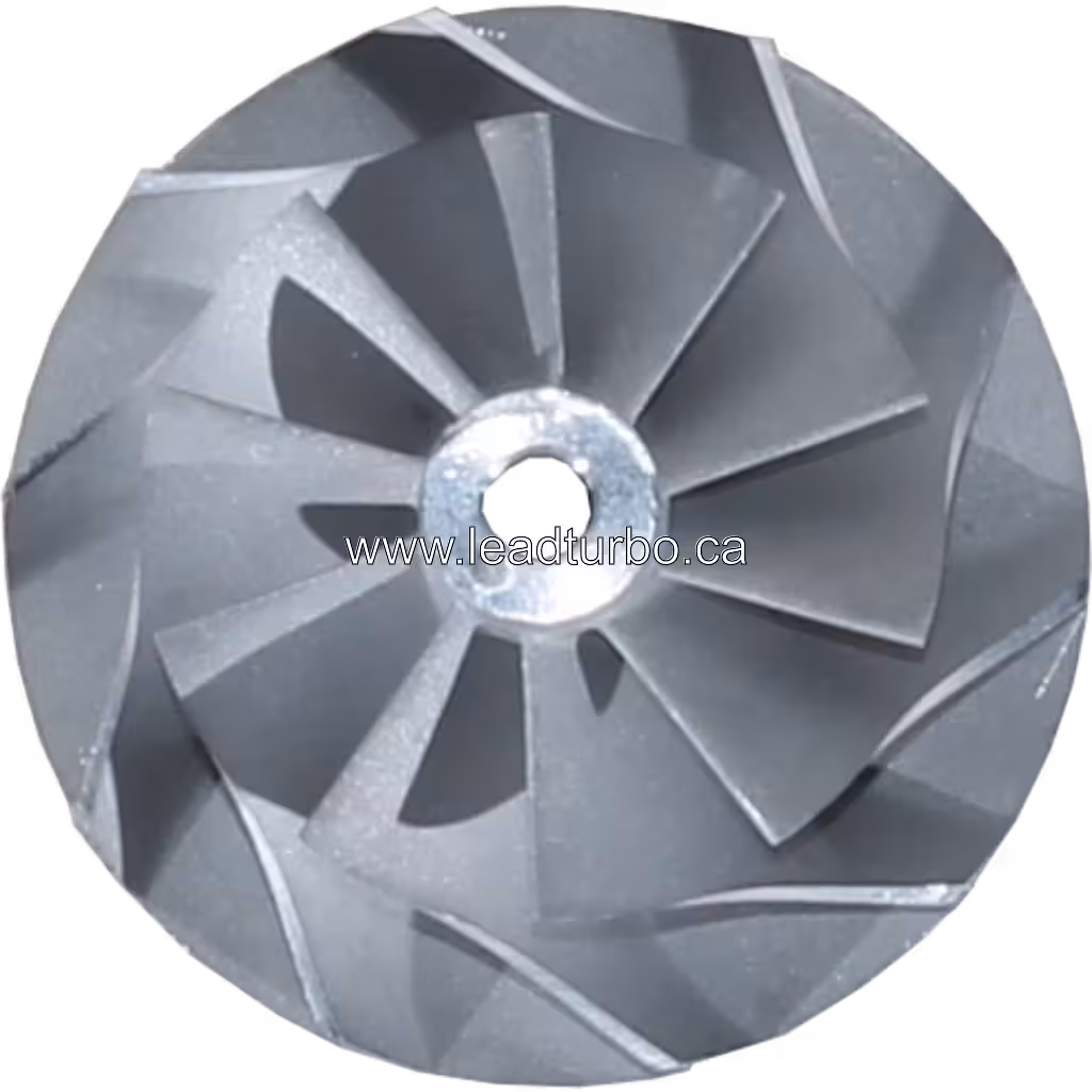 Componente de turbina: roda compressora de alumínio