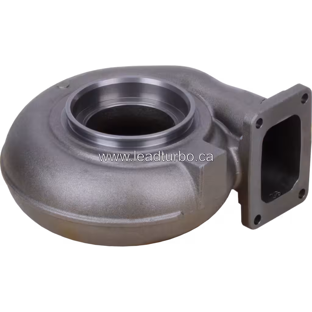 HC5A Turbine Housing FOR 3527372 TH, Ansicht von oben mit zentraler Öffnung und hexagonalem Boss