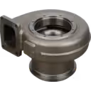 Vista inferior a 45 grados de carcasa de turbina FOR 4089809 TH con flange circular