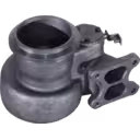 Turbine housing HX55W con actuador integrado y flange de escape
