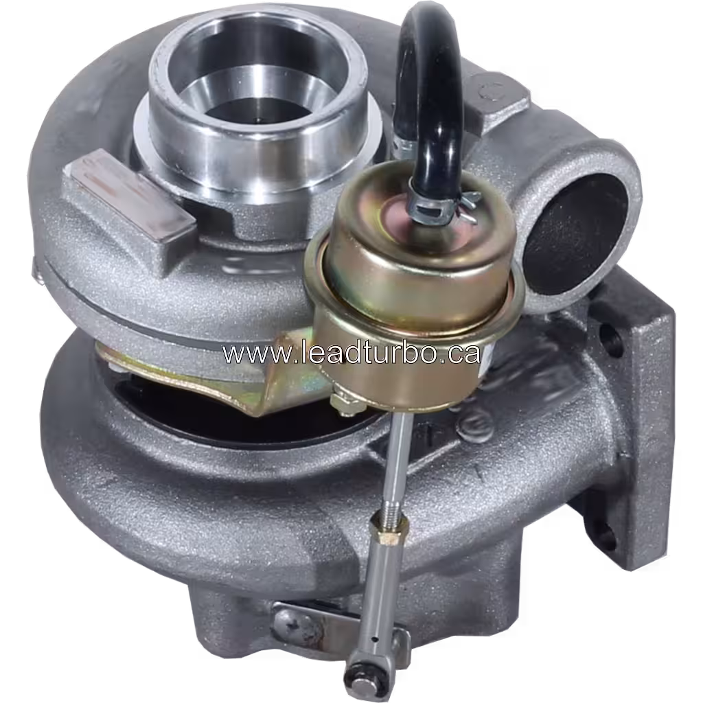 Vista lateral del turbo 2674A358 referencia 727262-0008