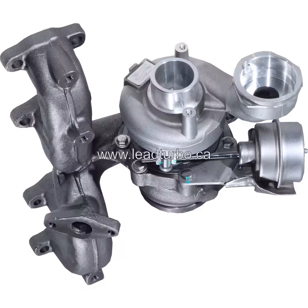 Vista frontal del turbo de reemplazo 105HP