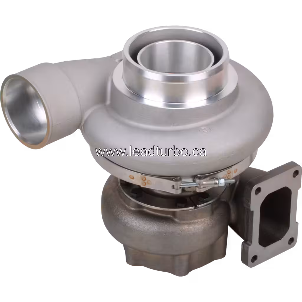 Visão lateral do turbocharger industrial Komatsu