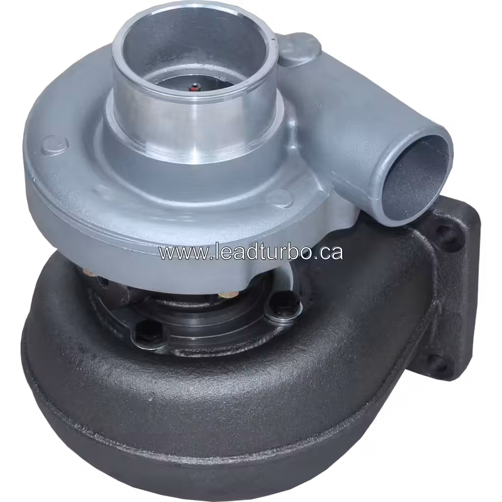 Turbocompresor 177261 S200S053, vista replacement a 45 grados mostrando flanqueado de dos puertos de escape