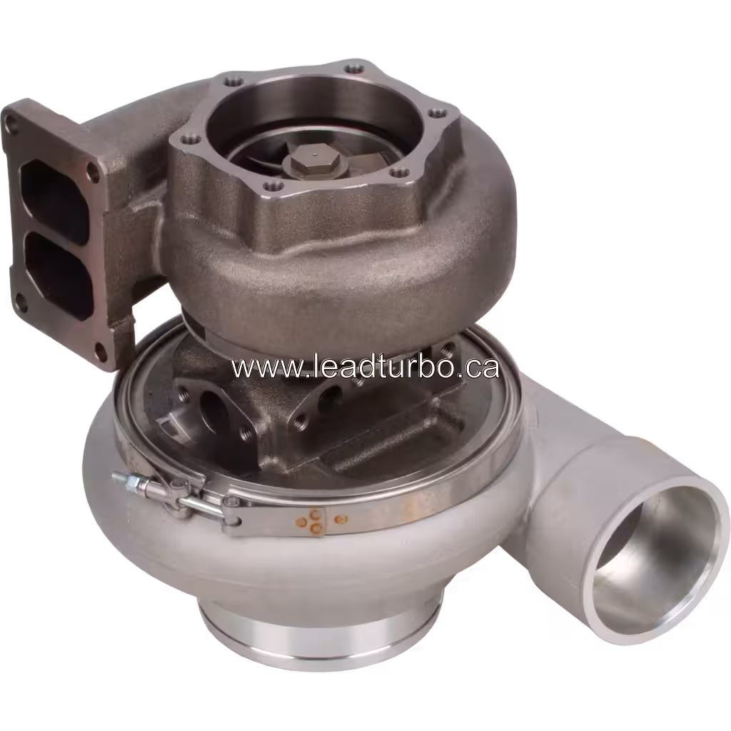 Turbocompresor 6505-67-5010 KTR110L-F84PW para Komatsu SAA12V140E-3A bottom 45 degree view